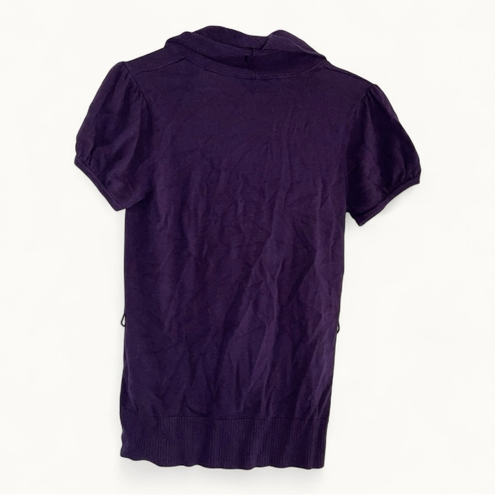 AB Studio Purple Cowl Neck Sweater Top – Women’s Medium - Picture 6 of 6